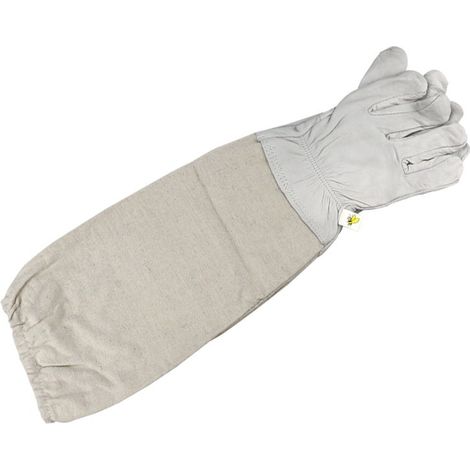Kaelt - Gants Apiculteur en Peau de chèvre avec Manches épaisses en Coton aéré XX-Large, gant apiculteur fin apiculture materiel (1/4)