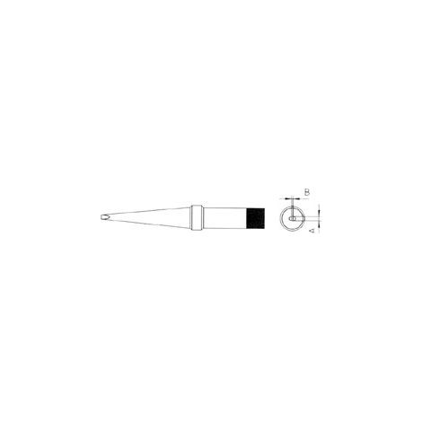Weller 4PTK7-1 punta para soldador de 1.2 mm