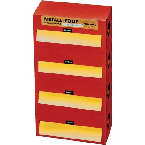 Metallfolie-Set Messing 150x1200mm RECORD (1/2)