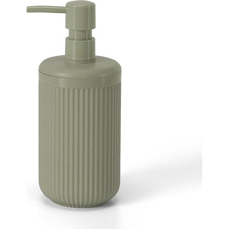 Dispenser sapone verde in plastica rigida cannettata Arizona (1/5)