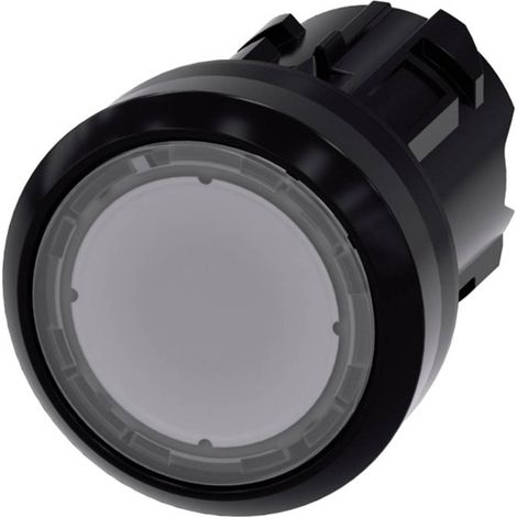Siemens 3SU10010AB700AA0 3SU1001-0AB70-0AA0 Pulsante illuminato Piatto, Anello frontale in plastica Trasparente 1 pz. (1/3)