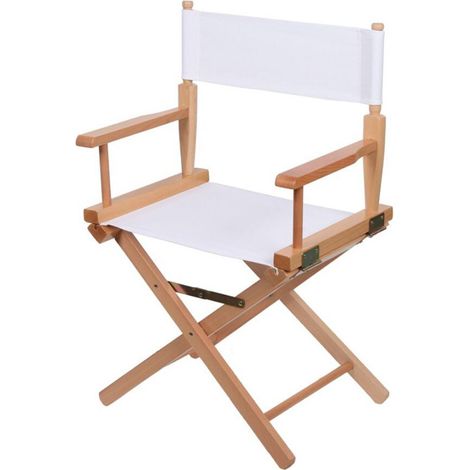 Tissu De Siège De Dossier En Toile Pour Chaise Pliante Croisée/tabouret/siège Blanc (1/5)