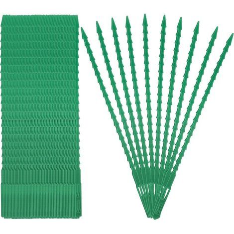 Pack of 300 plant ties, 17 cm – Flexible and reusable PE plastic – For tying vegetables and vines to trellises (1/5)