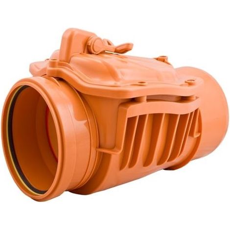 clapet anti-retour Airfit 50125RK DN 125, avec fermeture manuelle supplémentaire, orange
