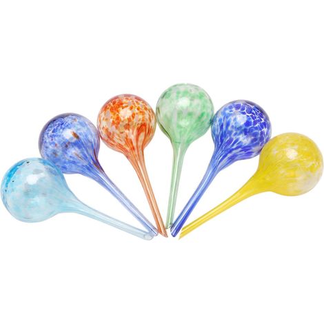 Lot de 6 globes d'arrosage en verre, arroseurs automatiques goutte à goutte pour jardin intérieur et extérieur (1/5)