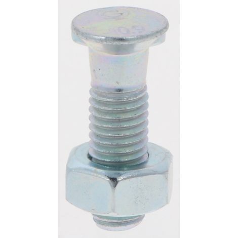 Bullone per aratro con filettatura M10x1.5, lunghezza 35 mm, classe 10.9, 2 nasi per aratro 1035HU10