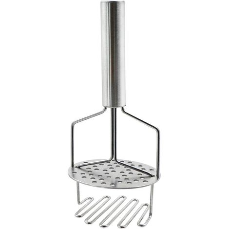 Kartoffelstampfer, Kartoffelpresse aus Edelstahl, spülmaschinenfeste Gemüsepresse, für Kartoffelpüree, Gemüse und Obst, Küchenhilfe (1/5)