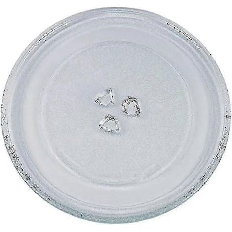 Plateau tournant universel pour micro-ondes, plateau en verre avec 3 fixations, 245 mm - Z (1/5)