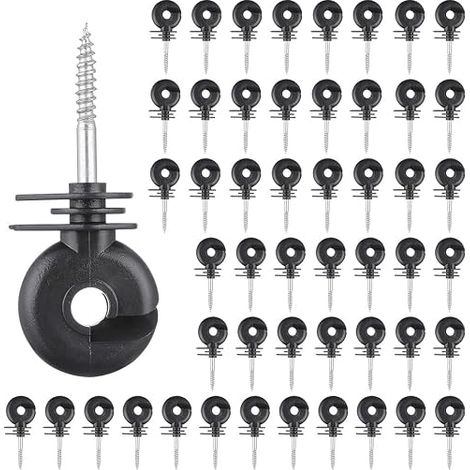 Isolateurs Annulaires Clôture Électrique, Longueur 90mm Piquets Clôture (1/5)