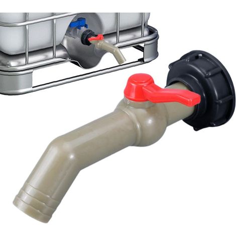 Robinet pour Récupérateur d'eau de Pluie Convertisseur pour Bidon Kit Raccordement Récupérateur De Pluie Pour Système D'Irrigation Et Arrosage De Jardin Gouttière En Extérieur Pelouse Et (1/5)