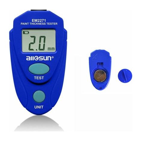 jauge d'épaisseur compteur d'épaisseur de peinture compteur d'épaisseur de peinture pour outil automobile de voiture données d'étalonnage numérique automatique tenir mini taille avec écran LCD