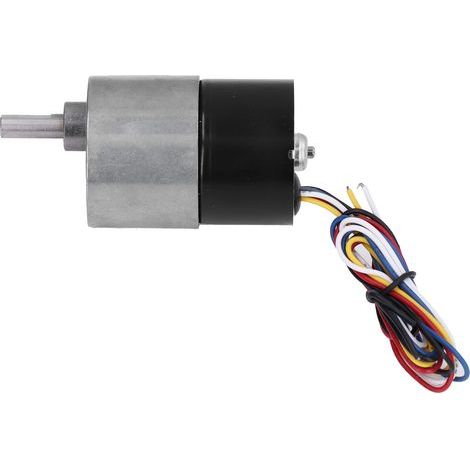 Getriebemotor mit Drehzahlreduzierung, bürstenlos, D-Welle, geräuscharm, Rechts-/Linkslauf, 12 V DC, 22 U/min (1/5)