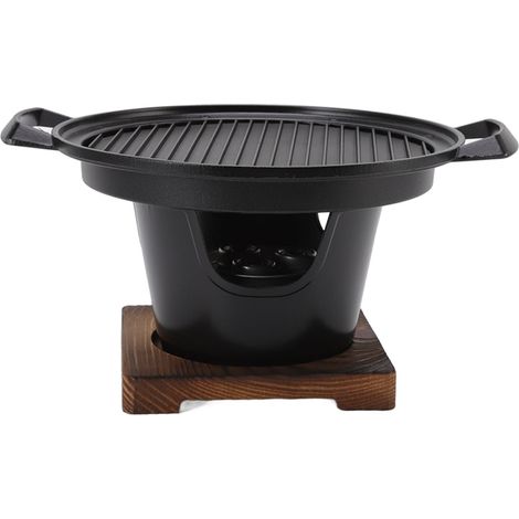 Petit barbecue de table antiadhésif, facile à nettoyer, portable et sans fumée, pour une personne, en intérieur. (1/5)
