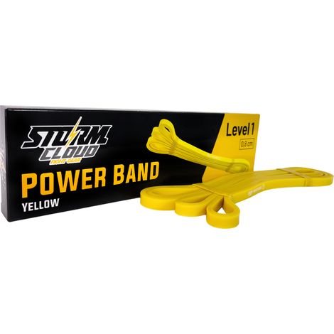 StormCloud Widerstandsband Trainings-Powerband Gelb Stufe 1
