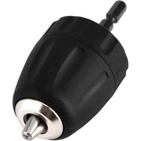 0,8-10 mm 3/8"-24UNF Schnellspannbohrfutter mit 1/4" Innensechskanthalter Bohrzubehör (1/5)