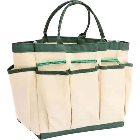 Beyamis Sac de rangement pour outils de jardin, sac à outils en tissu Oxford grande capacité, sac à outils à main, sac multifonction pour l'apiculture (1/5)