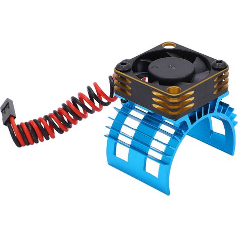 Ventilateur de refroidissement moteur en métal 36mm pour voiture RC 1/12 1/10, pièce de rechange pour moteur 540 550 560, couleur bleue (1/5)