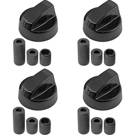 Manija perillas mando Universal para Horno (4 uds)  Negro (1/5)