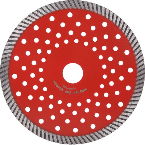 Lame de scie diamantée pour meuleuse d'angle, accessoire pour la découpe de pierre, céramique et marbre, diamètre 180 mm (1/5)