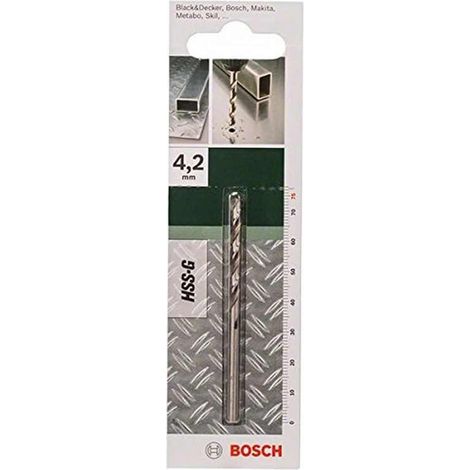 Bosch Accessories 2609255042 HSS Metall-Spiralbohrer 4.2 mm Gesamtlänge 75 mm geschliffen DIN 338 (1/4)