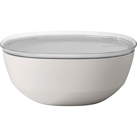 Saladier avec couvercle Silueta - Lavable au lave-vaisselle et résistant au micro-ondes - Plat de service - Plats à tapas - Vaisselle - 5000 ml - Nordic white (1/5)