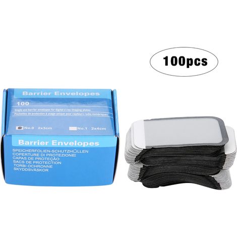 100 Pièces Sachets de Protection pour Films Dentaires Rayons X, Matériel Consommable Dentaire (1/5)