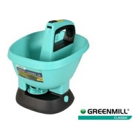 SEMBRADORA ELÉCTRICA ROTATIVA PARA JARDÍN GREENMILL 27L