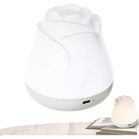Veilleuse rose à intensité variable, lumière chaude, lampe de bureau pour chambre d'enfant, modèle 3MB haute efficacité