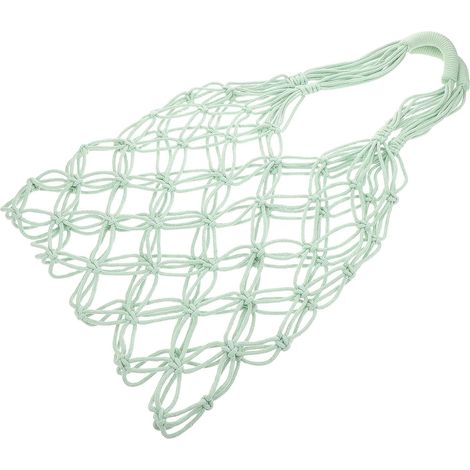 Sac à provisions réutilisable KICHOUSE en corde de coton style bohème avec structure filet . Robuste (1/5)