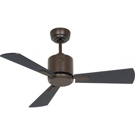Ventilateur de plafond Eco Neo III 92 BZ Noir / Teck (1/4)
