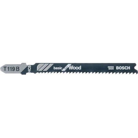 Lame de scie sauteuse T 119 B Basic for Wood BOSCH 2608630878