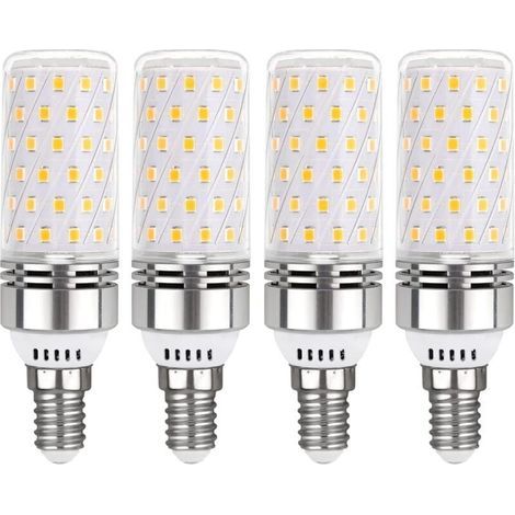 Ampoule E14 LED 12W Blanc Froid 6000K, 1450LM, Équivalent Halogène E14 100W, 360° Lumiere, AC 220V, Ampoule E14 LED pour Éclairage Intérieur, non-dimmable, lot de 4 (1/4)