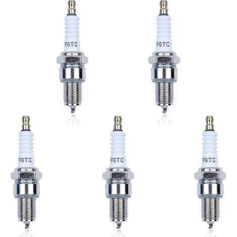 Lot de 5 Bougie d'Allumage pour Honda GX120 GX160 GCV160 GX200 GX240 GX270 GX340 GX390 Moteur, Bougie Allumage Universelle Compatible avec NGK BP6ES Torch F6TC CHAMPION N9YC (1/5)