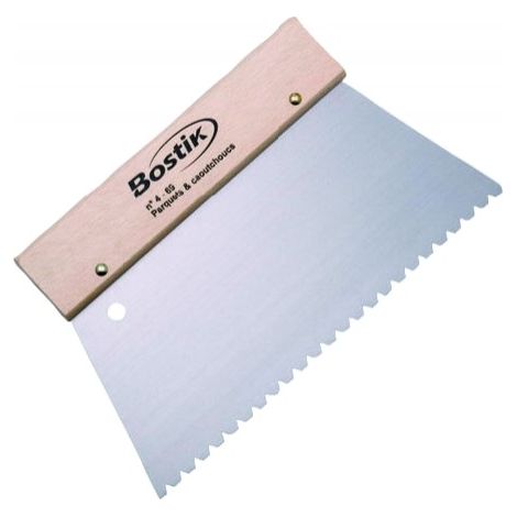 Bostik – Spatule N4 pour colles à parquet – Application précise – Ergonomique pour contrôle optimal – Évite surplus et bulles d'air