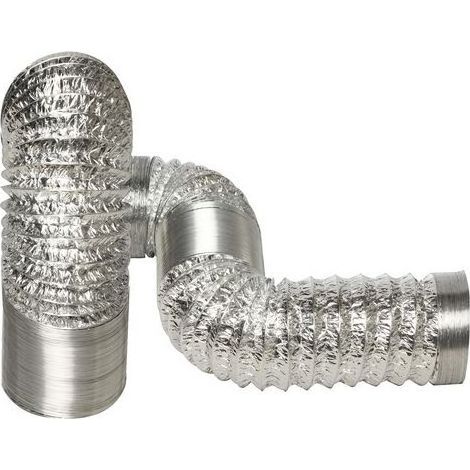 Gaine de ventilation flexible en aluminium polyester, 200 mm x 6 m, pour chauffage, climatisation, serre et cave (1/5)