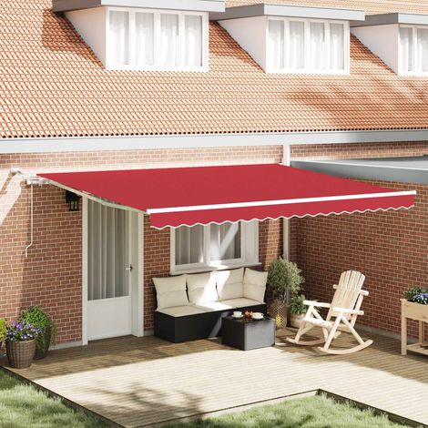 vidaXL Armazón de toldo eléctrico con LED y sensor 4 x 3,5 m Blanco (1/5)