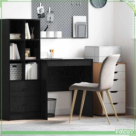 Bureau - ABI - Chêne noir - 70 x 50 x 76 cm - Bois d'ingénierie - Design moderne (1/5)