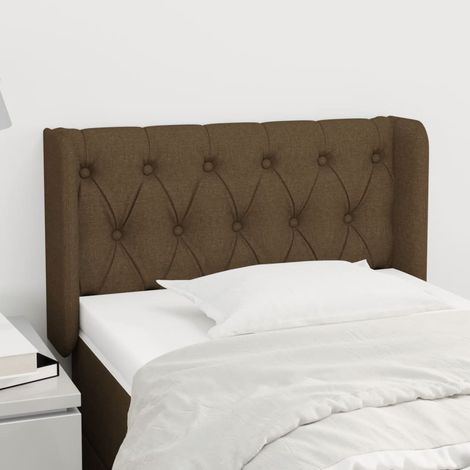 Cabecero de tela marrón oscuro 83x16x78/88 cm vidaXL (1/5)