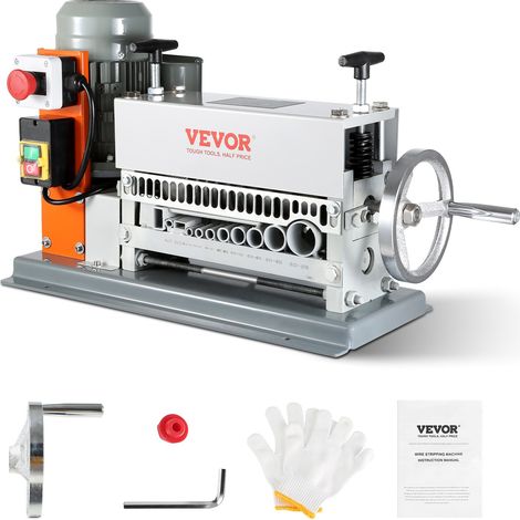 Machine à Dénuder Électrique 1,5-36 mm Dénudeur Câble Auto Motorisé 370 W Dénudeuse Manuelle 27 m/min Pince à Dénuder Dépouillement Fil avec Manivelle 11 Canaux de Dénudage pour Recyclage Cuivre (1/5)