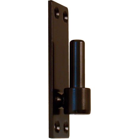 Gond de volet simple sur platine à bouts carrés cataphorèse noir diamètre 12 mm - TORBEL INDUSTRIE