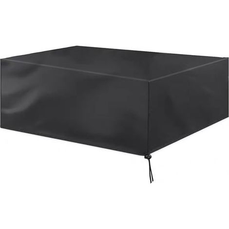 Table de Jardin 115x115x74cm Housse Salon de Jardin Imperméable Résistance Anti-UV Bâche Salon de Jardin Housses Protection Mobilier Bache Table Jardin Exterieur (115x115x75cm)