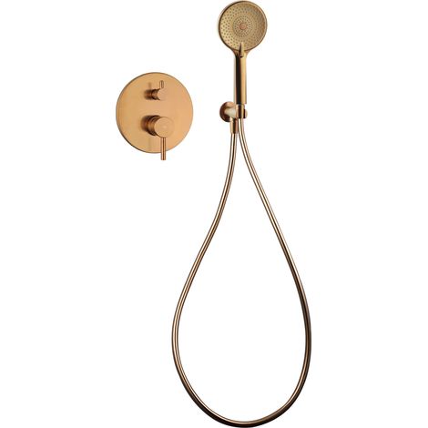 Conjunto Empotrar 2 Fun. Monomando Sirio Cobre - GME