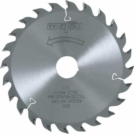 MAFELL Lame de scie circulaire Ø 120 mm Z24 - 092558 - 120 mm - 1.8 mm - 20 mm - 24 dents