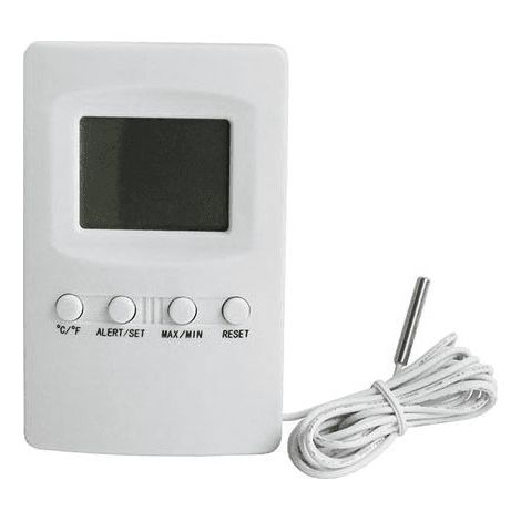 THERMOMETRE DIGITAL AVEC ALARME AT10 POUR REFRIGERATEUR - F43526