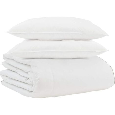 Ensemble de couette d'hiver en duvet de canard (avec oreiller), trois pièces, blanc, duvet de canard (1/5)