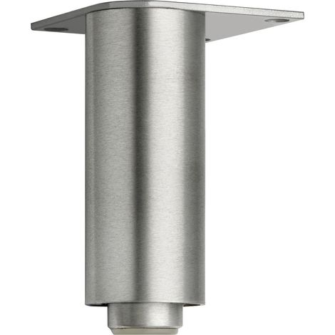 Dekorfuß Fuß verstellbar, ø 40 mm, Länge 190 mm, Aluminium gebürstet