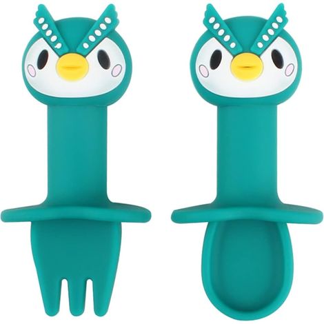 2 Stück Silikonlöffel für Babys/Kinder, geeignet zum Füttern mit Reisbrei