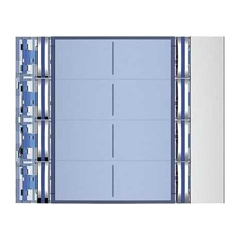 BTICINO 352181 - Frontale 8 pulsanti su colonna doppia finitura Allmetal (1/3)