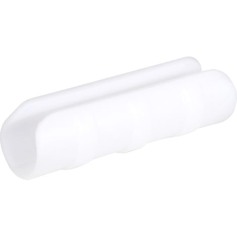 Packung mit 50 weißen ABS+PC-Gewächshausfolienclips (8 cm) für 18–20 mm Rohre, Befestigung von Schattiernetzen/Planen. (1/5)