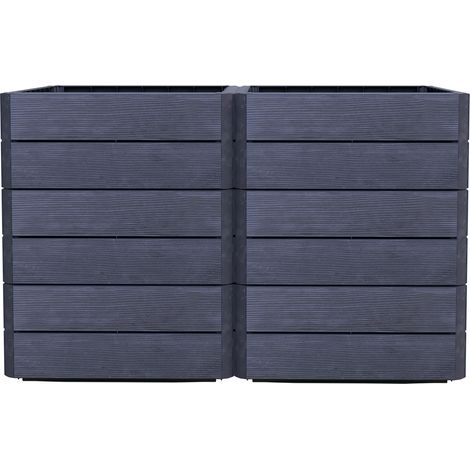 GARANTIA ERGO VARIO 2 letto rialzato Wood, incl. sistema di risparmio idrico FLORA
